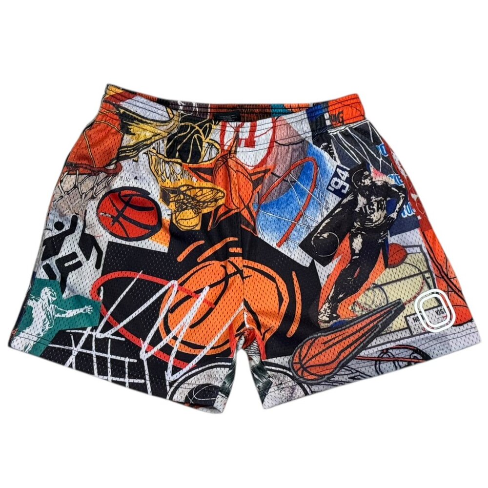 Overtime Classic Basketball Mesh Shorts - Men's Medium - EUC